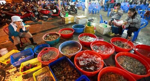 Seafood market in Da Nang